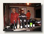 Sake lined up at the party at Jun and Kazumi Kataoka's Karuizawa house. IMG_5853